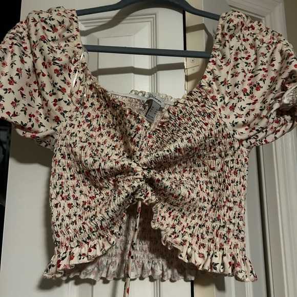 Revamped Dresses & Skirts - Revamped Floral Ruched Blouse